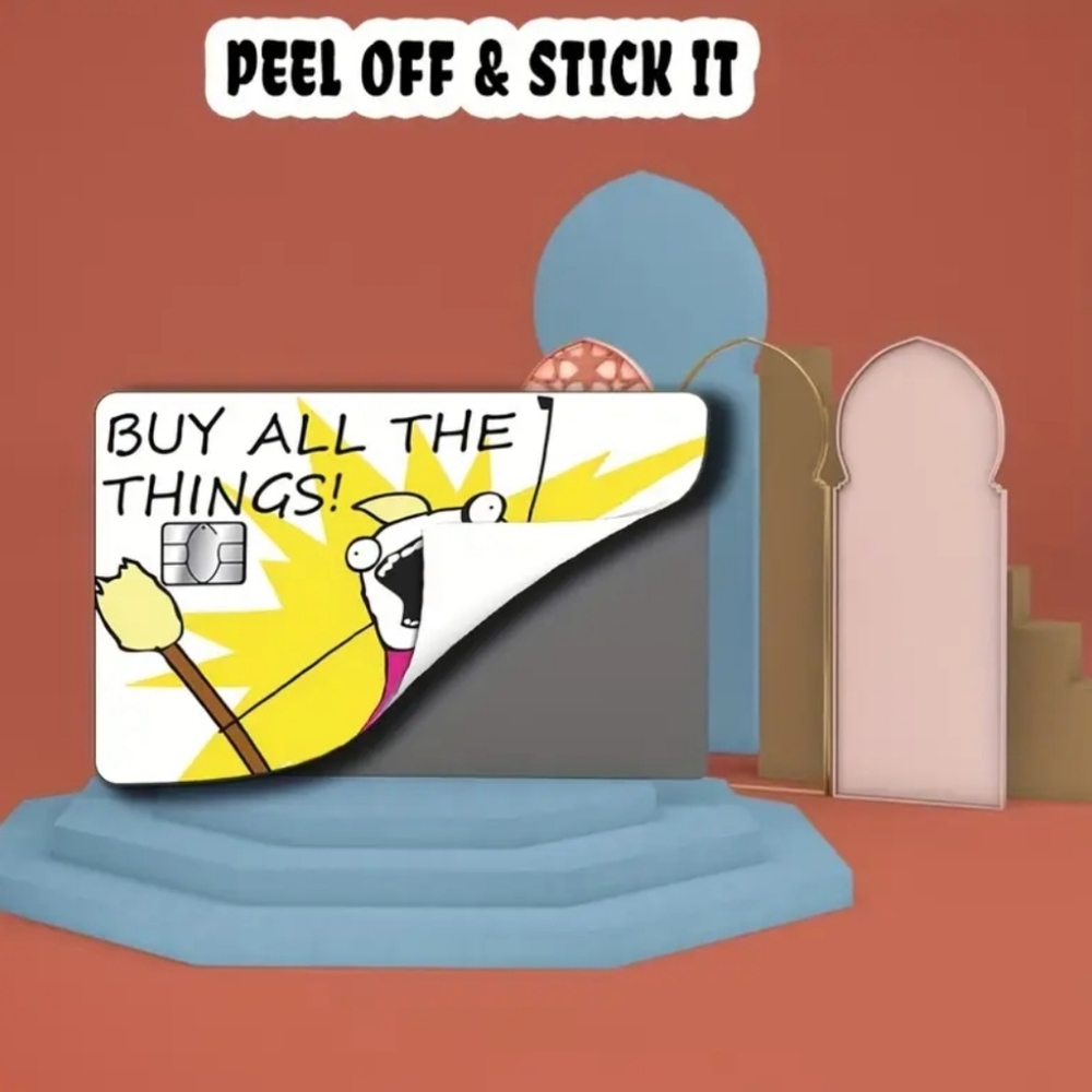 🌟FUNNY VINYL CREDIT CARD STICKER - Picture 4 of 4